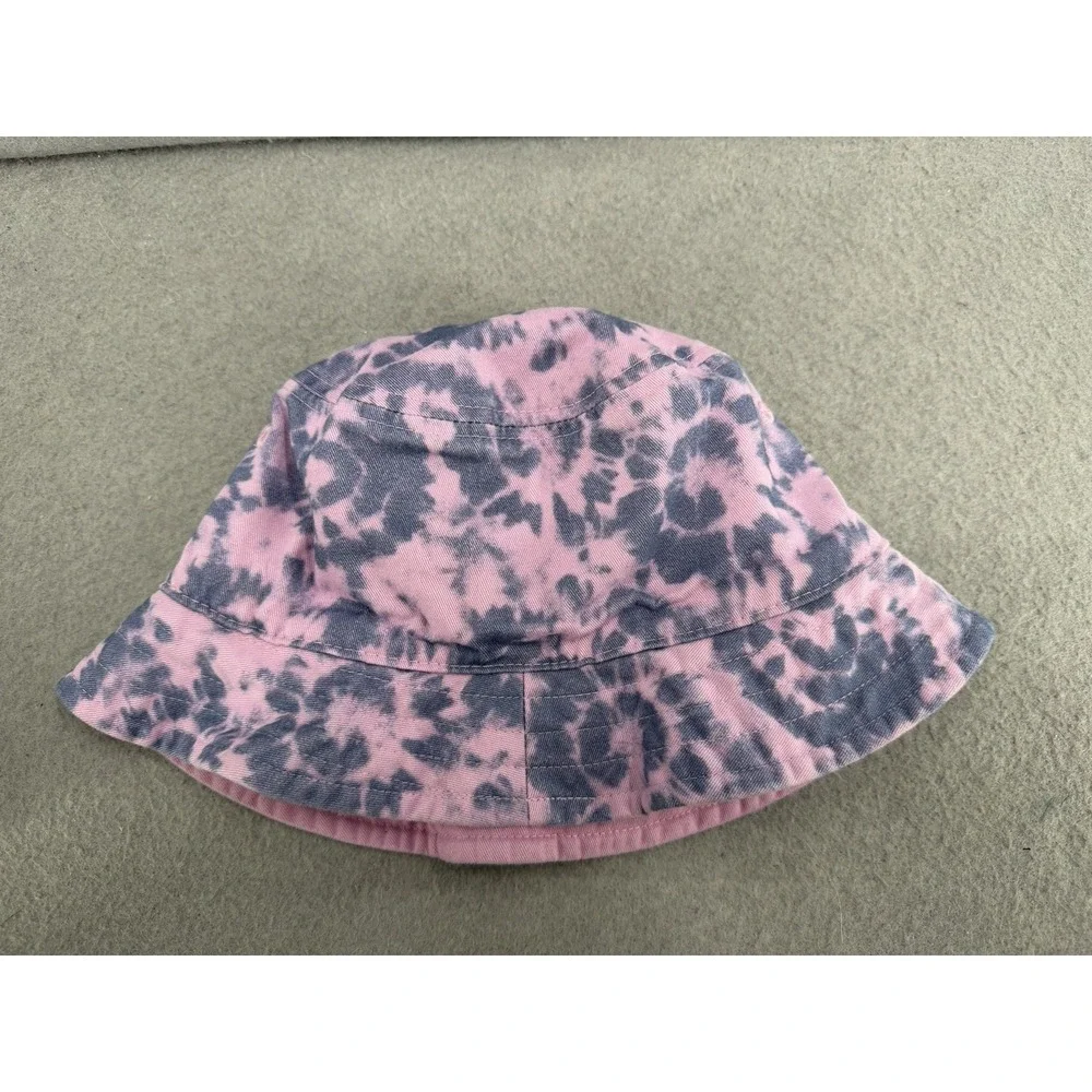 Athleta Girl Bucket Hat Size S/M Pink Purple Tie Dye Reversible Y2K Soft‎ Girl